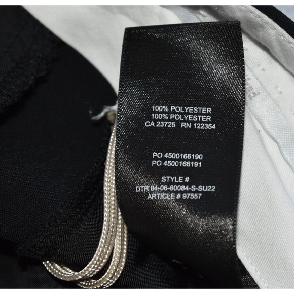 A5 Auth WILFRED Black Pleated Front Straight Relaxed Trouser Pants Size 00 - Picture 6 of 7